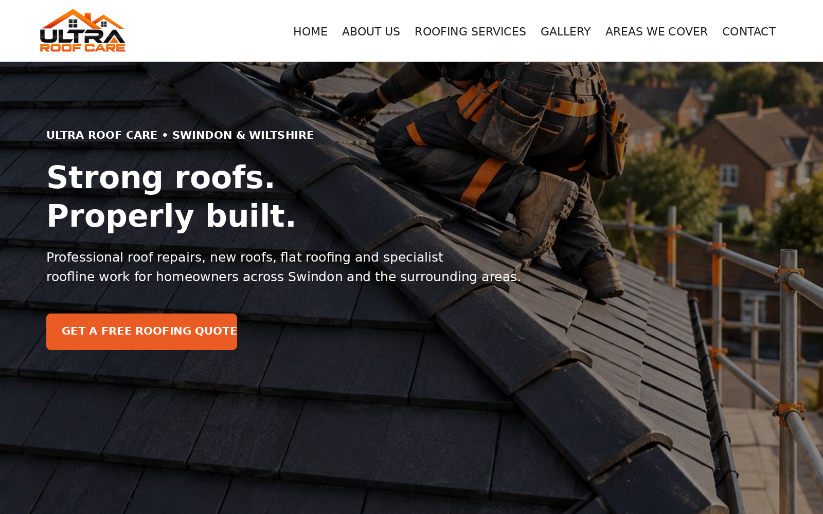Ultra Roof Care website project by Digital Business Solutions